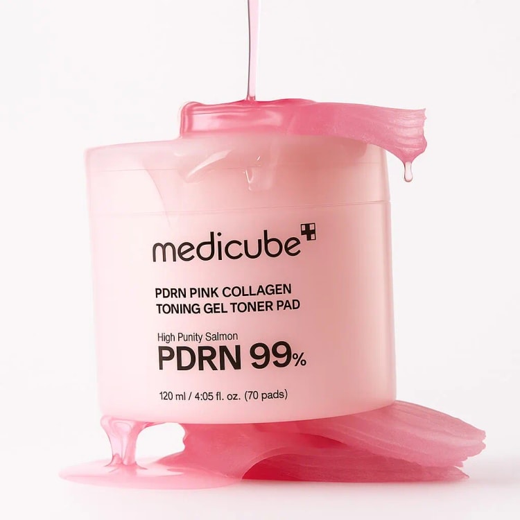 PDRN Pink Collagen Toning Gel Toner Pad (70 sheets)
